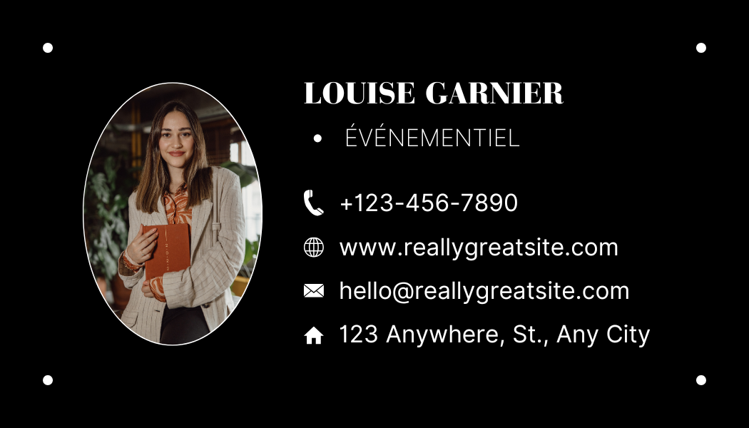 Carte de visite élégante