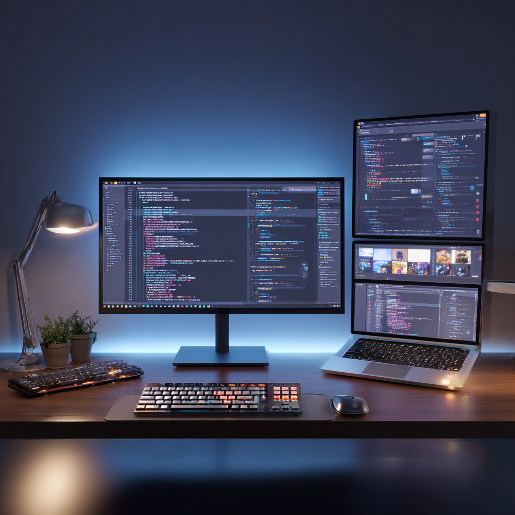 Interface web sur écran